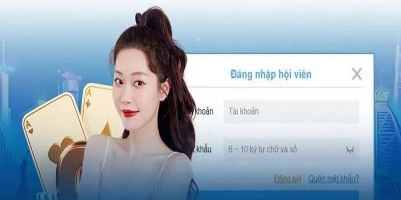 Tại trang chủ, giao diện của nhà cái bạn nhấn vào dòng chữ “Đăng nhập” và hoàn thành dữ liệu